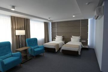 Фото номера Стандартный двухместный номер с 2 отдельными кроватями Отель Hotel Alesya г. Солигорск 8